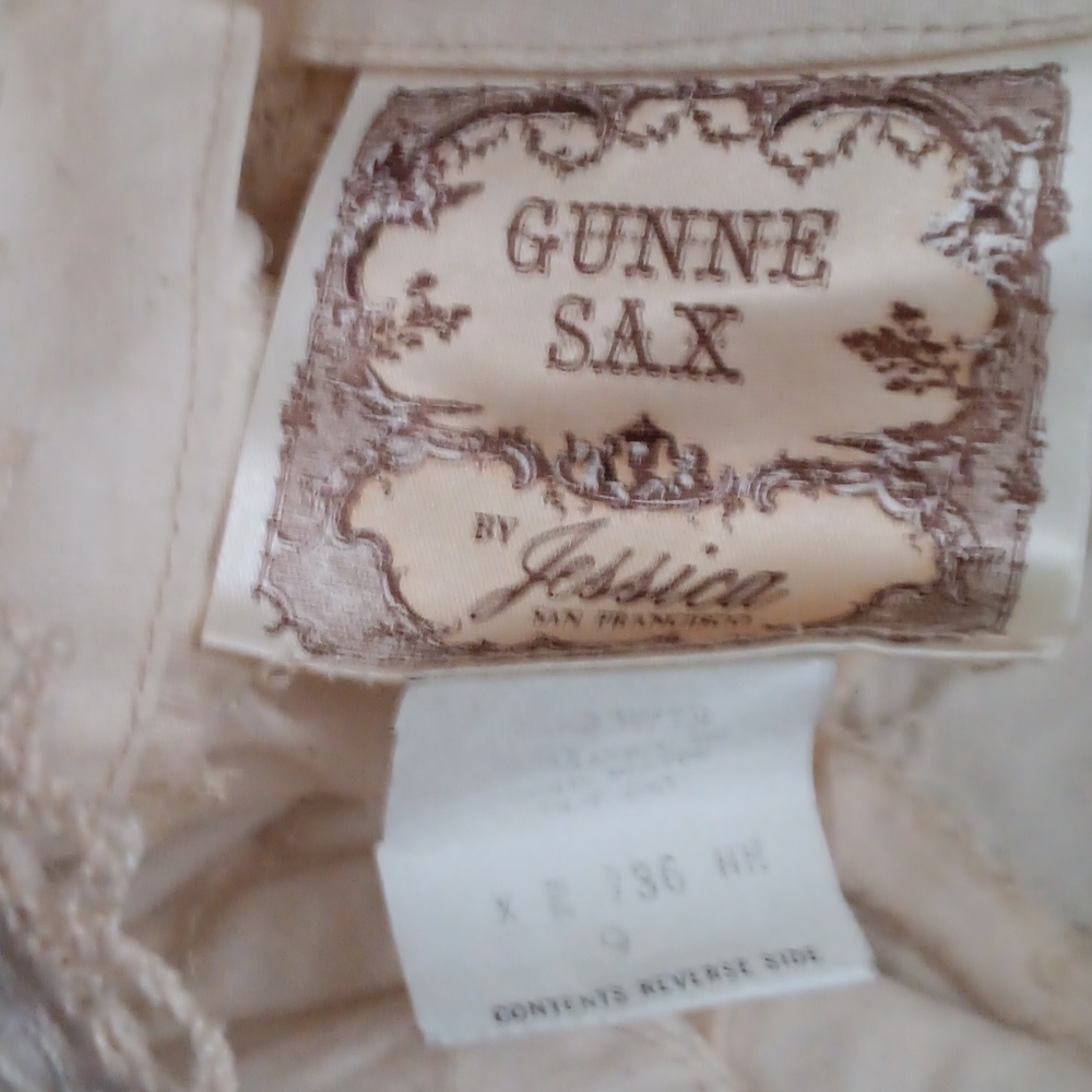 Gunne Sax cream hippy boho wedding dress rare - Picture 8 of 8